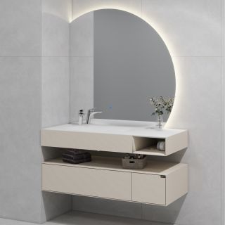 Зеркало с подсветкой Black&White Universe 955.MR1000L 110 см